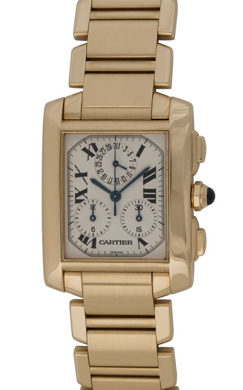 Cartier tank francaise chronograph watch